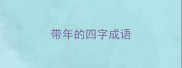 带年的四字成语