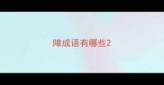 障成语有哪些