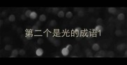第二个是光的成语