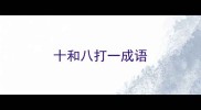 十和八打一成语