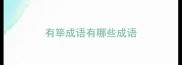 有筚成语有哪些成语