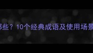 怀字成语有哪些10个经典成语及使用场景附例句