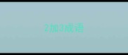 2加3成语