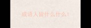 成语人皆什么什么