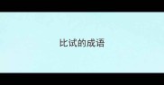 比试的成语