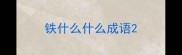铁什么什么成语