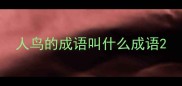 人鸟的成语叫什么成语