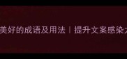 50个形容生命美好的成语及用法提升文案感染力的必备词汇