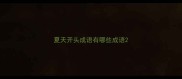 夏天开头成语有哪些成语