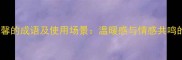 20个形容温馨的成语及使用场景温暖感与情感共鸣的完美表达