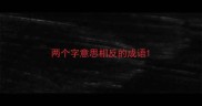两个字意思相反的成语