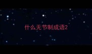什么无节制成语