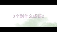 3个到什么成语
