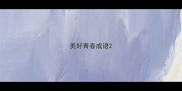 美好青春成语