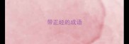 带正经的成语