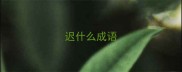 迟什么成语