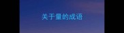 关于量的成语