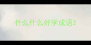 什么什么好学成语