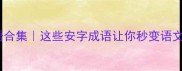 安字成语合集这些安字成语让你秒变语文课代表
