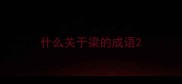 什么关于梁的成语