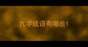 九字成语有哪些