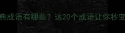带之字的经典成语有哪些这20个成语让你秒变语文高手