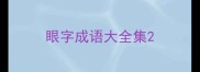 眼字成语大全集