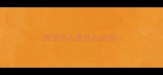 成语什么是什么成语