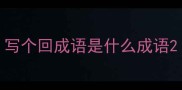写个回成语是什么成语