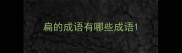 扁的成语有哪些成语