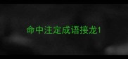 命中注定成语接龙