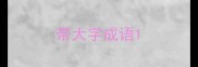 带大字成语
