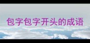包字包字开头的成语