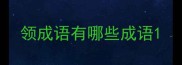 领成语有哪些成语