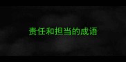 责任和担当的成语