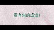 带有柴的成语