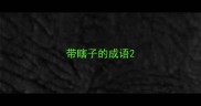 带瞎子的成语