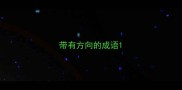带有方向的成语