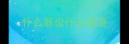 什么唇齿什么成语