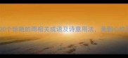 雨中意境30个惊艳的雨相关成语及诗意用法美到心坎里了