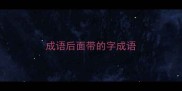 成语后面带的字成语