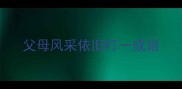 父母风采依旧打一成语
