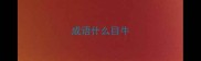 成语什么目牛