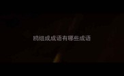 鸥组成成语有哪些成语