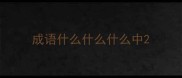 成语什么什么什么中