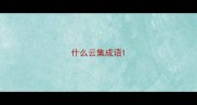 什么云集成语