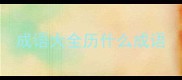 成语大全历什么成语