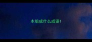 木组成什么成语