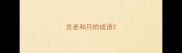 含老和月的成语