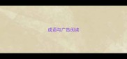 成语与广告阅读